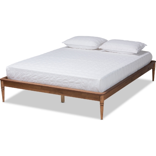 Tallis Queen Bed Frame in Walnut Brown Finish