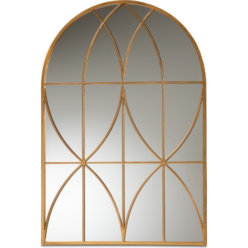 Celerina Mirror in Gold Metal