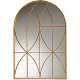 Celerina Mirror in Gold Metal
