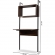 Fariat Shelving Unit with Desk in Walnut Finish & Black Metal