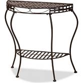 Laraine Outdoor Console Table in Brown Metal