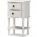 Audrey 2 Drawer Nightstand in White Finish