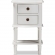 Audrey 2 Drawer Nightstand in White Finish