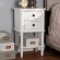 Audrey 2 Drawer Nightstand in White Finish