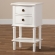 Audrey 2 Drawer Nightstand in White Finish