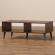 Pierre Coffee Table in Brown & Dark Gray Wood