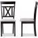 Rosie Dining Chair in Gray Fabric & Espresso Finish (Set of 2)