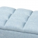 Brette Storage Bench in Tufted Light Blue Fabric & Dark Wood
