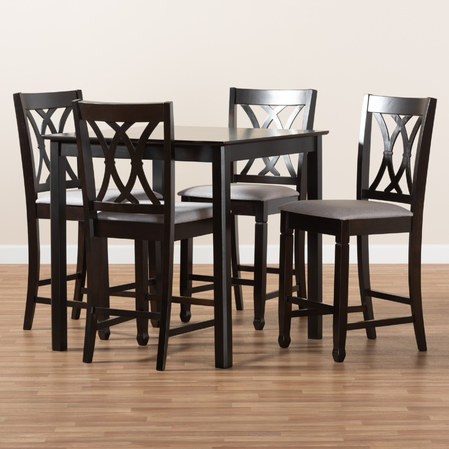 Baxton Studio Reneau Counter Dining Set