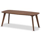 Dahlia Coffee Table in Walnut Finish Wood