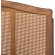 Marieke King Platform Bed in Ash Walnut Finish & Synthetic Rattan