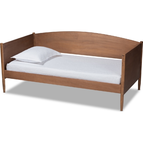 Veles Twin Daybed in Ash Walnut Finish Wood