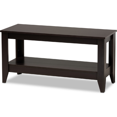 Elada Coffee Table in Wenge Brown Wood