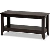 Elada Coffee Table in Wenge Brown Wood