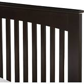 Hevea Twin Platform Bed with Trundle in Dark Brown Wood