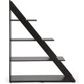 Psinta Bookcase in Dark Brown Finish