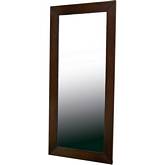 Doniea Mirror in Dark Brown Wood Frame