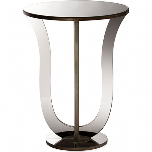 Kylie Accent Side Table in Mirror