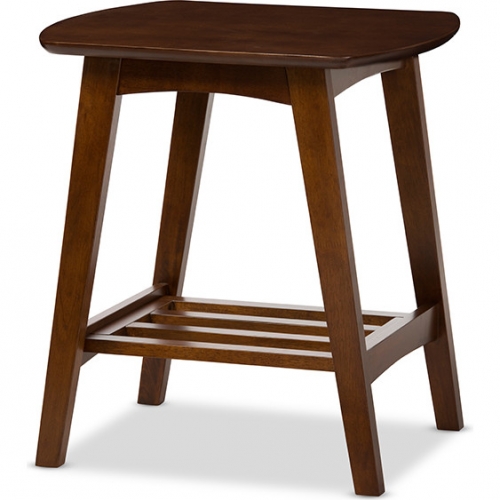 Sacramento End Table in Dark Walnut Finish