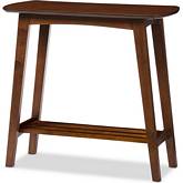 Sacramento Console Table in Dark Walnut Finish