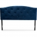 Leone King Headboard in Button Tufted Navy Blue Velvet