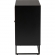 Declan 2 Door Storage Cabinet in Espresso, Wood, Rattan & Black Iron