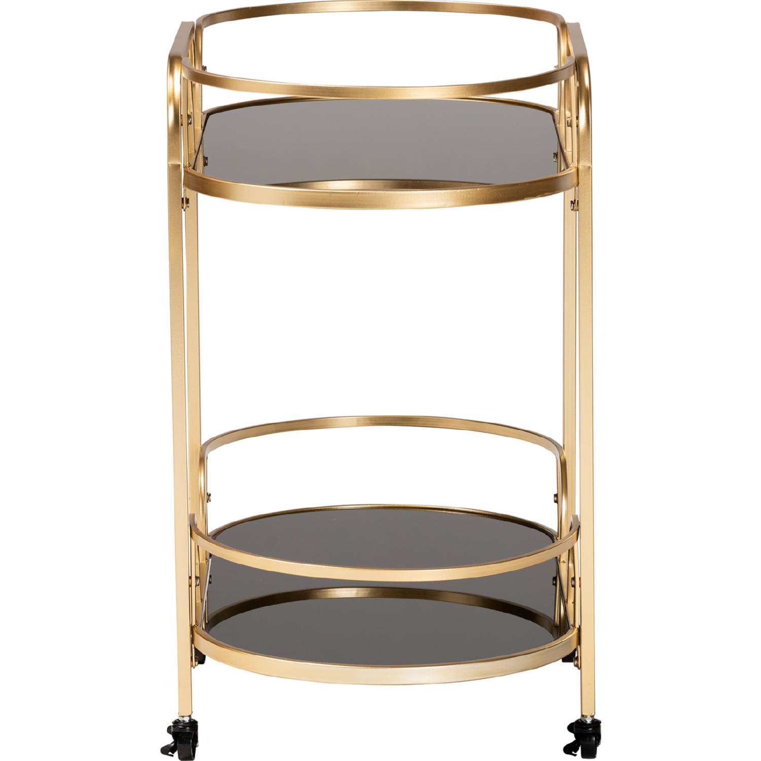 Baxton Studio Leighton Wine Cart - Thumbnail 2
