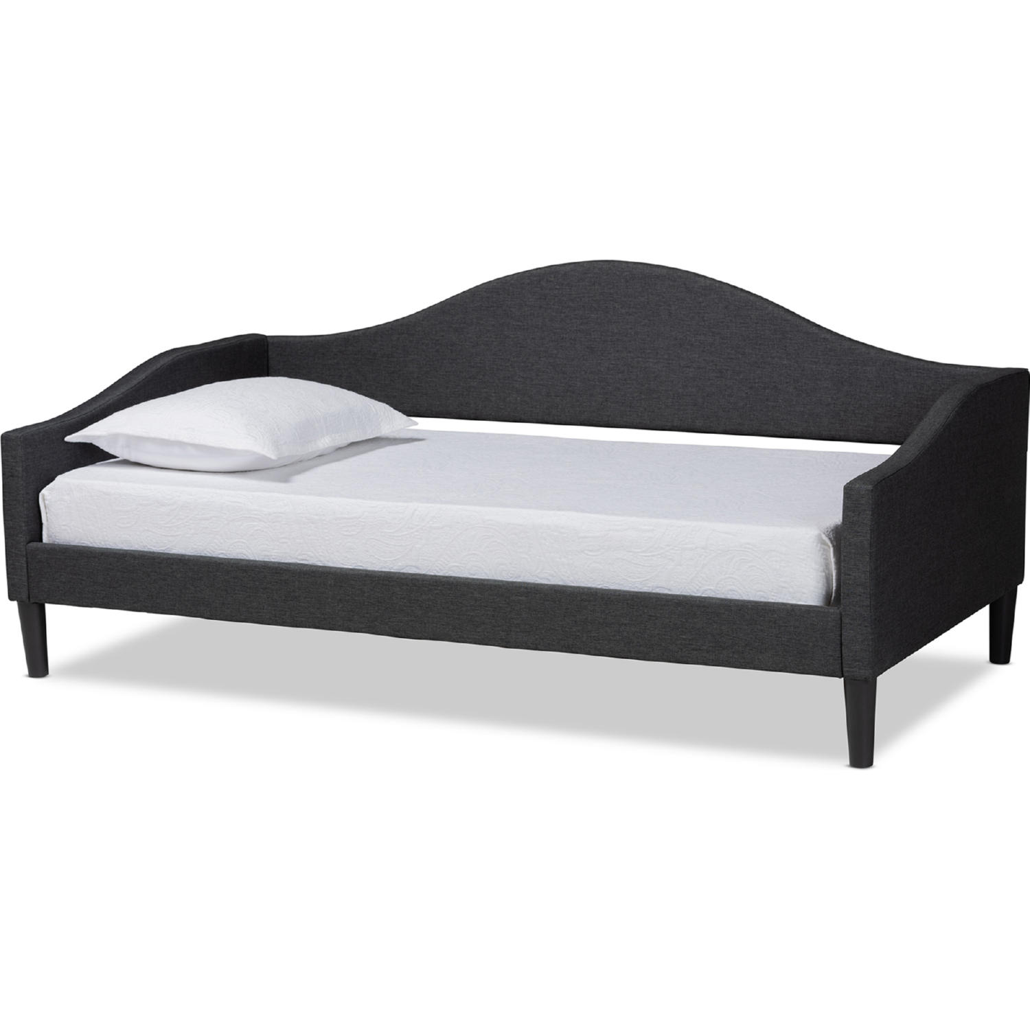 Baxton MilliganCharcoal GreyDaybedTwin Milligan Twin Daybed in
