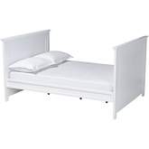 Ceri Twin Daybed in White Wood