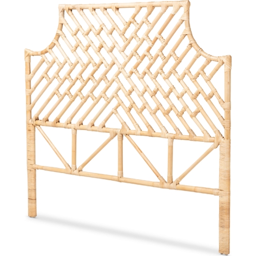 Jayliah Queen Headboard in Natural Brown Rattan
