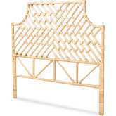 Jayliah Queen Headboard in Natural Brown Rattan