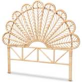 Variel Natural Brown Rattan Queen Headboard