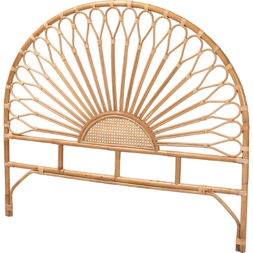 Perenna King Standalone Headboard in Natural Rattan