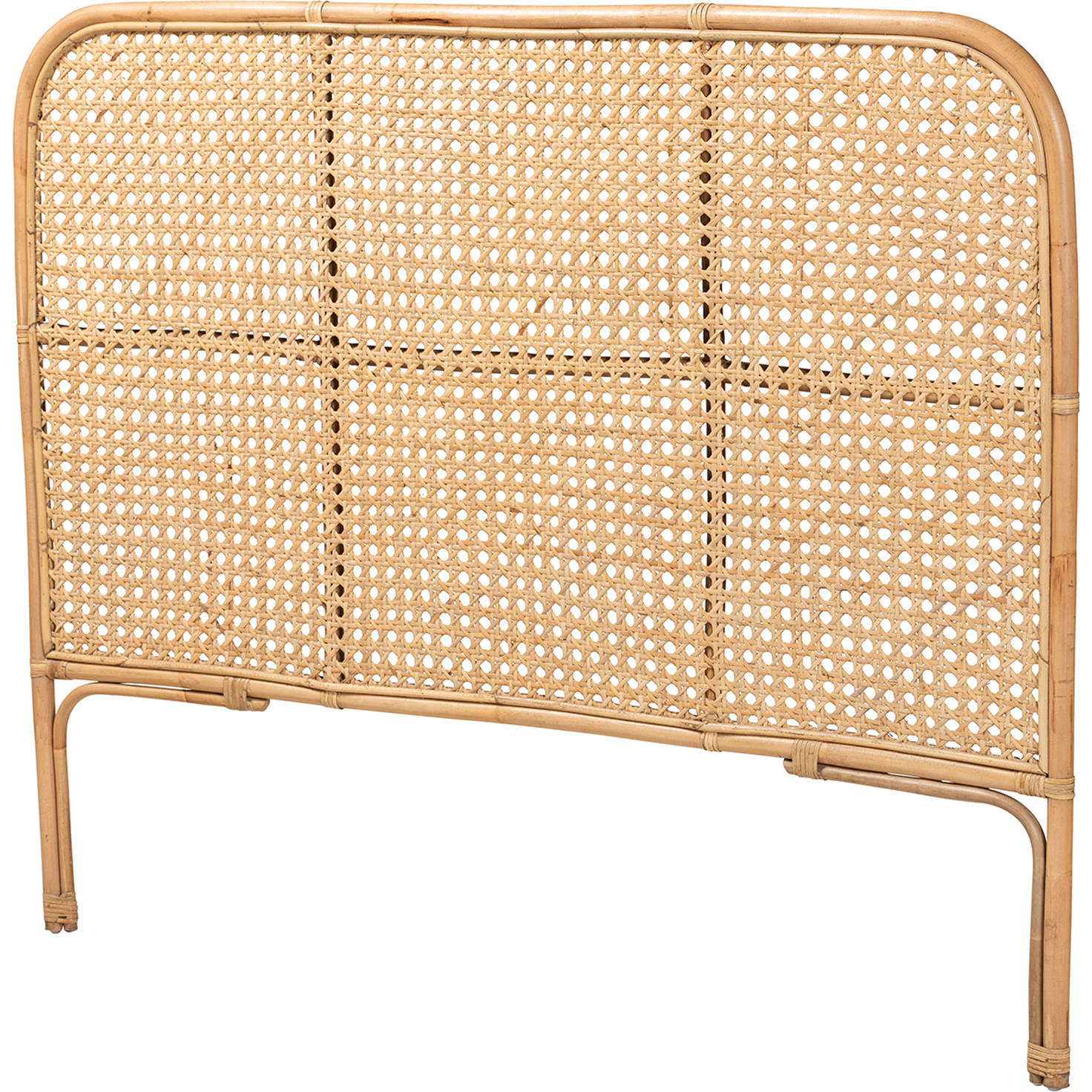 Baxton DC9047RattanHBQueen Queen Standalone Headboard in