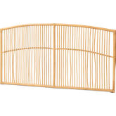 Malvin Queen Wall Mount Headboard in Natural Brown Rattan