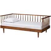 Matilda Twin Size Daybed in Ash Walnut Finish Wood