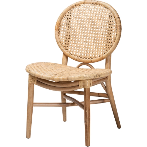 Osaka Dining Chair in Natural Brown Rattan