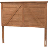 Yorick Queen Headboard in Ash Walnut Finish Wood