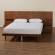 Graham Queen Platform Storage Bed & Built In Nightstands in Ash Walnut Finish