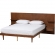 Graham Queen Platform Storage Bed & Built In Nightstands in Ash Walnut Finish