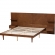 Graham Queen Platform Storage Bed & Built In Nightstands in Ash Walnut Finish