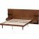 Graham Queen Platform Storage Bed & Built In Nightstands in Ash Walnut Finish