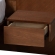 Graham Queen Platform Storage Bed & Built In Nightstands in Ash Walnut Finish