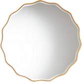 Weston Wall Mirror in Antique Gold Leaf Finish Wood