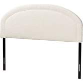 Fiana Queen Headboard in Cream Boucle Fabric