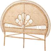 Marlette Queen Headboard in Natural Brown Rattan