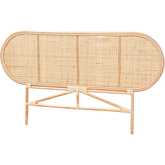 Reegan Queen Standalone Headboard in Natural Brown Rattan