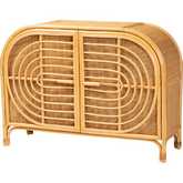 Ovalet 2 Door Sideboard in Natural Brown Rattan