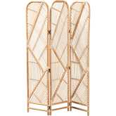 Firenze Room Divider in Natural Brown Rattan