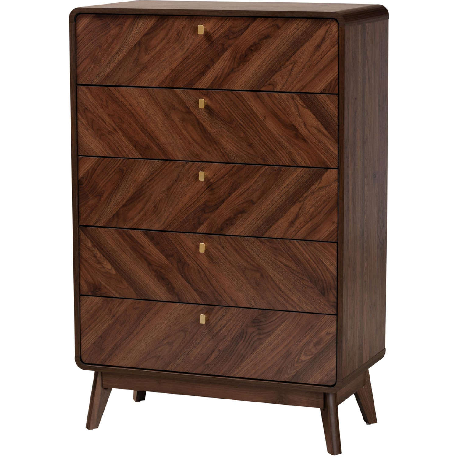 Baxton LV44COD4423WI-CLB-5DW-Chest Markell Walnut Brown Finish